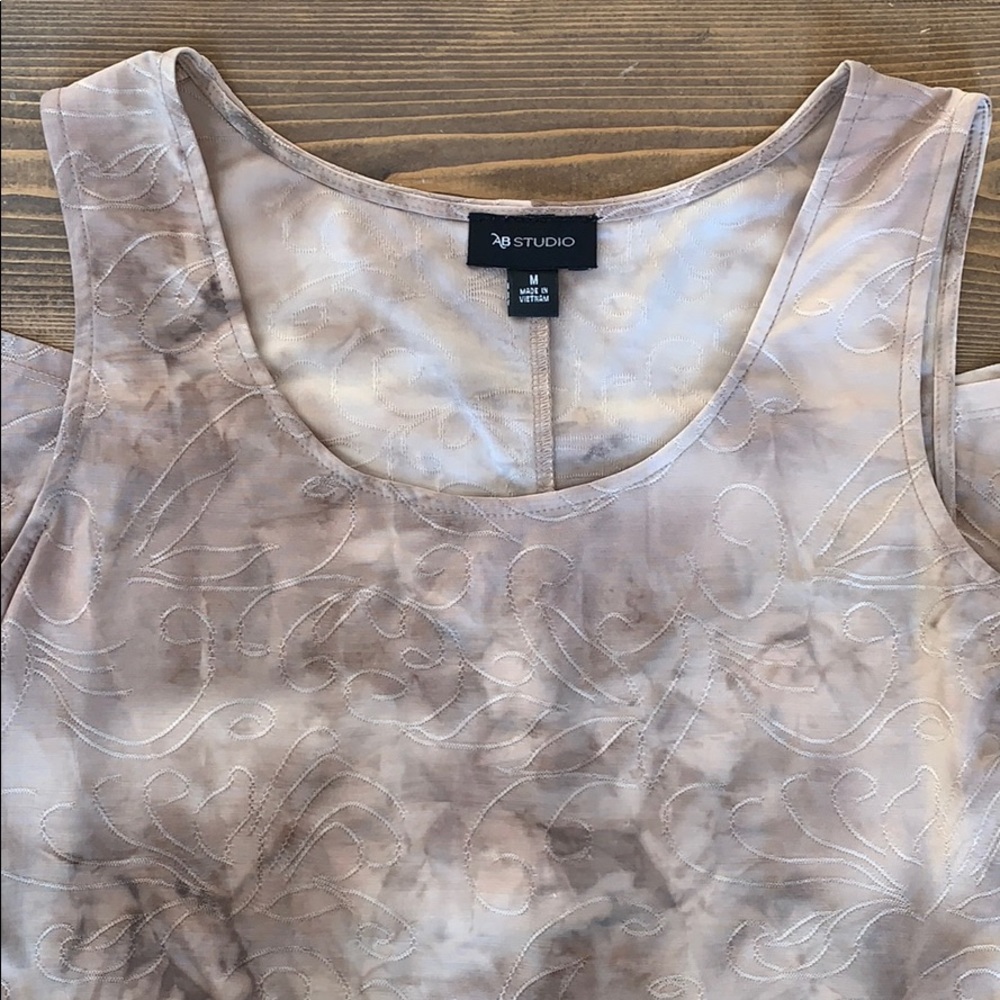 AB Studio Tank with Embroidered Detail
